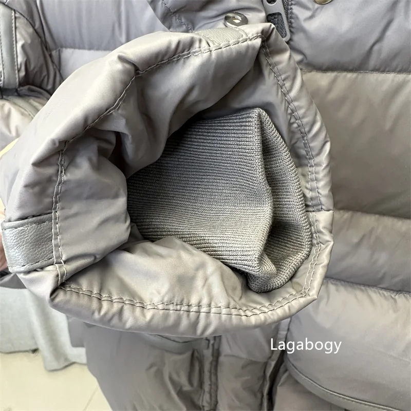 Lagabogy 2025 New Winter Women Short Parkas Warm Casual Loose  White Duck Down Coats Female Solid Oversize Soft Puffer Jacket