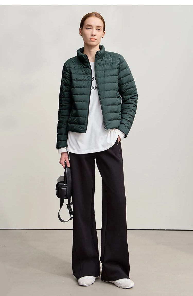 AMII Down Jackets Woman 2026 Winter New Commuter Patchwork Hooded Long Sleeves Jacket Short Loose Warm Women's Top 12544036
