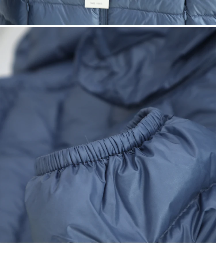 Hat Detachable Hooded Down Coat Winter Women Light Thin White Duck Down Jacket Parkas Ladies Long Warm Big Size Puffer Outwears