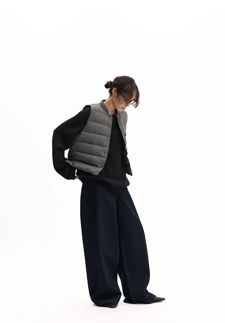 Women's Inner-Wear Thermal down Vest~90% Duck Down, Can Be Worn Outside, Slim Fit Sleeveless Vest, 2026 Autumn and Winter New Style