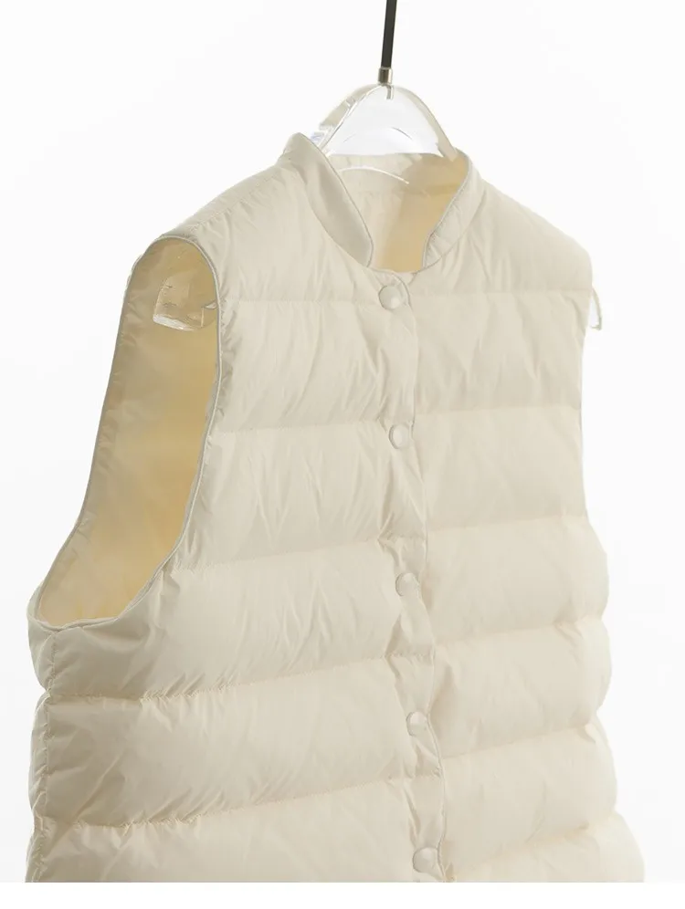 Women's Inner-Wear Thermal down Vest~90% Duck Down, Can Be Worn Outside, Slim Fit Sleeveless Vest, 2026 Autumn and Winter New Style