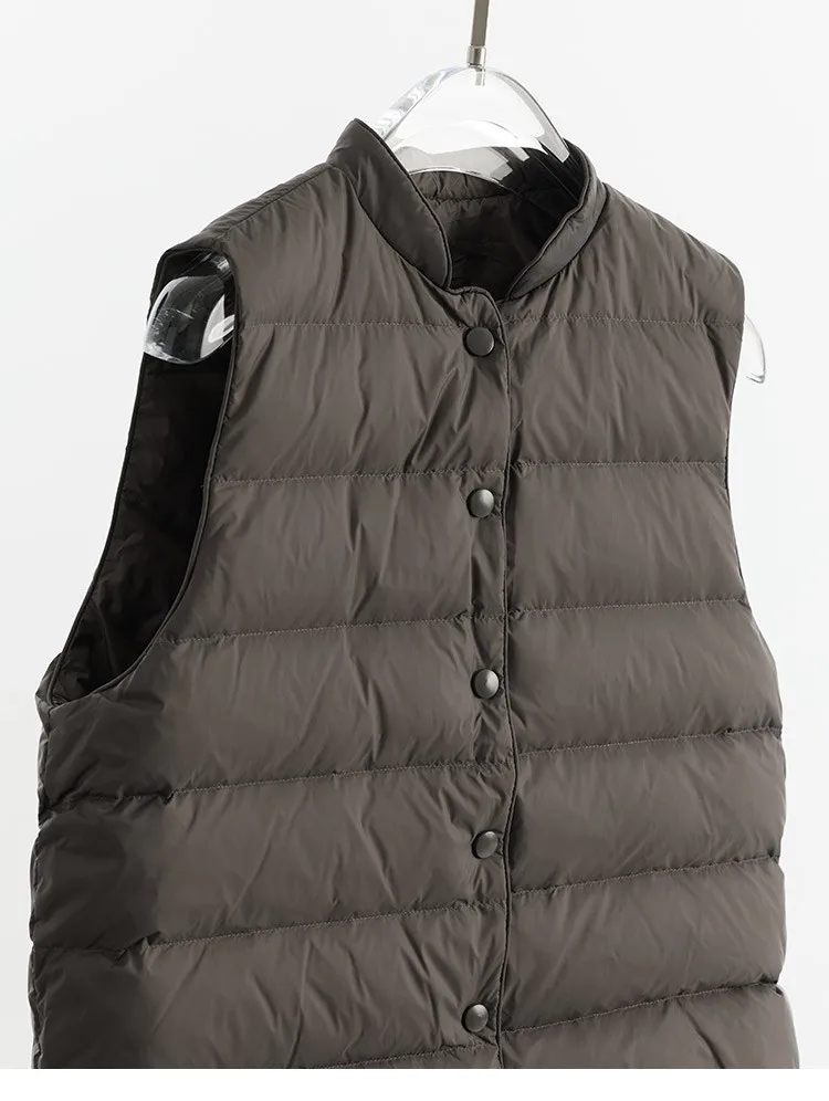 Women's Inner-Wear Thermal down Vest~90% Duck Down, Can Be Worn Outside, Slim Fit Sleeveless Vest, 2026 Autumn and Winter New Style