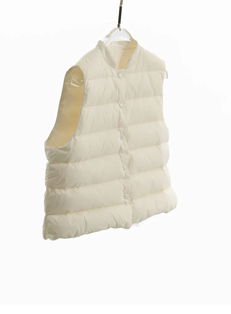 Women's Inner-Wear Thermal down Vest~90% Duck Down, Can Be Worn Outside, Slim Fit Sleeveless Vest, 2026 Autumn and Winter New Style