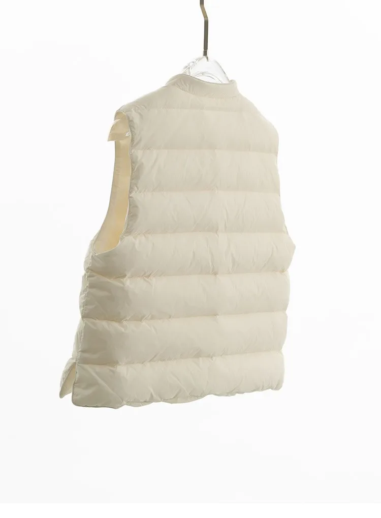 Women's Inner-Wear Thermal down Vest~90% Duck Down, Can Be Worn Outside, Slim Fit Sleeveless Vest, 2026 Autumn and Winter New Style
