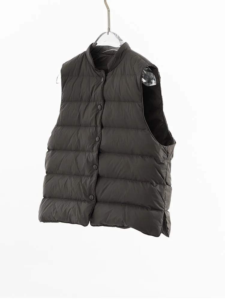Women's Inner-Wear Thermal down Vest~90% Duck Down, Can Be Worn Outside, Slim Fit Sleeveless Vest, 2026 Autumn and Winter New Style