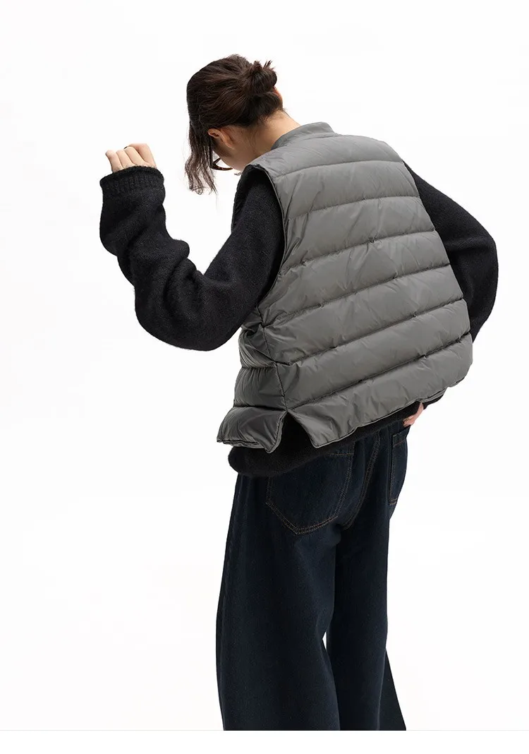Women's Inner-Wear Thermal down Vest~90% Duck Down, Can Be Worn Outside, Slim Fit Sleeveless Vest, 2026 Autumn and Winter New Style