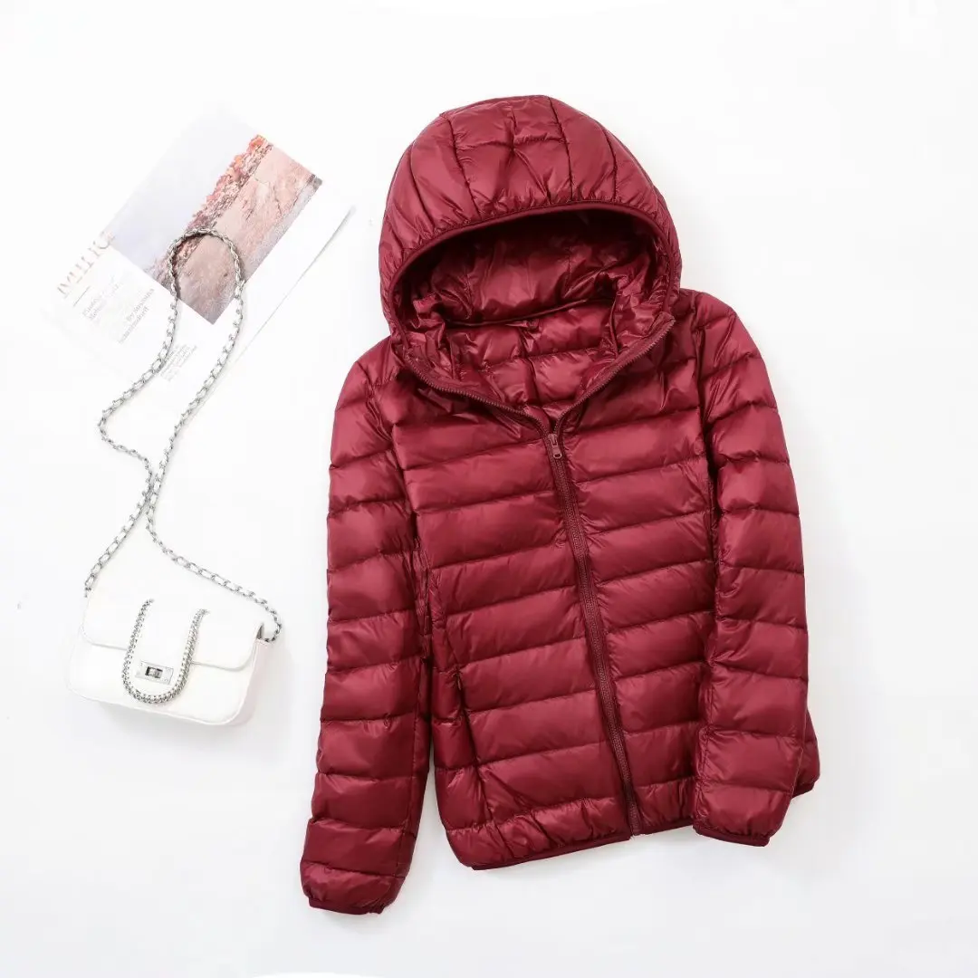 NewBang 7XL Down Jacket Women Hooded Ultra Light Down Jacket Women Plus Feather Winter Thin Warm Windbreaker Coats
