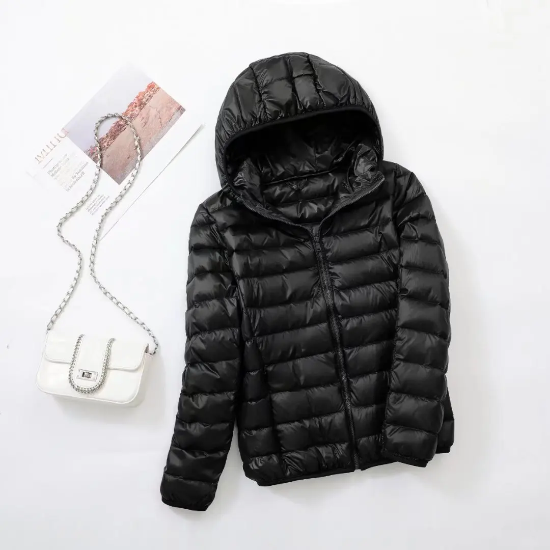NewBang 7XL Down Jacket Women Hooded Ultra Light Down Jacket Women Plus Feather Winter Thin Warm Windbreaker Coats