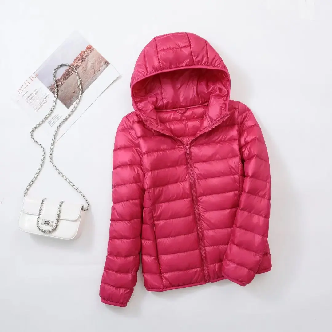 NewBang 7XL Down Jacket Women Hooded Ultra Light Down Jacket Women Plus Feather Winter Thin Warm Windbreaker Coats