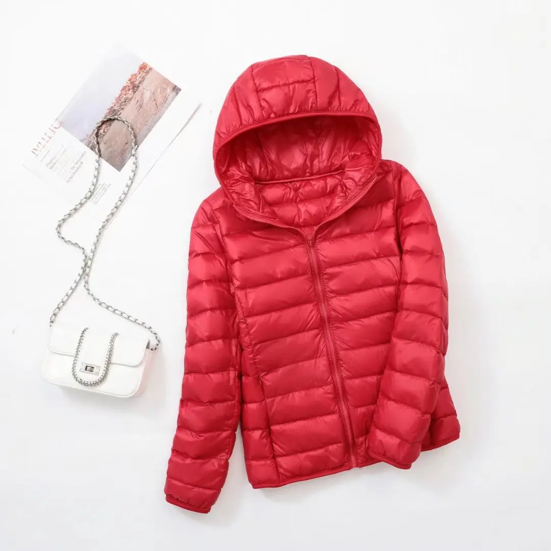 NewBang 7XL Down Jacket Women Hooded Ultra Light Down Jacket Women Plus Feather Winter Thin Warm Windbreaker Coats