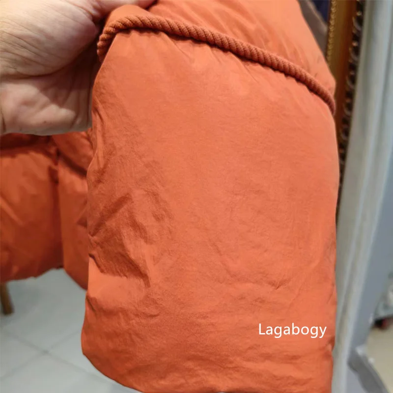 Lagabogy 2025 Winter Women 90%White Duck Down Jacket Hooded Warm Oversize Puffer Coat Female Casual Loose Parka Pocket Outerwear