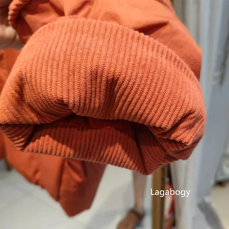 Lagabogy 2025 Winter Women 90%White Duck Down Jacket Hooded Warm Oversize Puffer Coat Female Casual Loose Parka Pocket Outerwear
