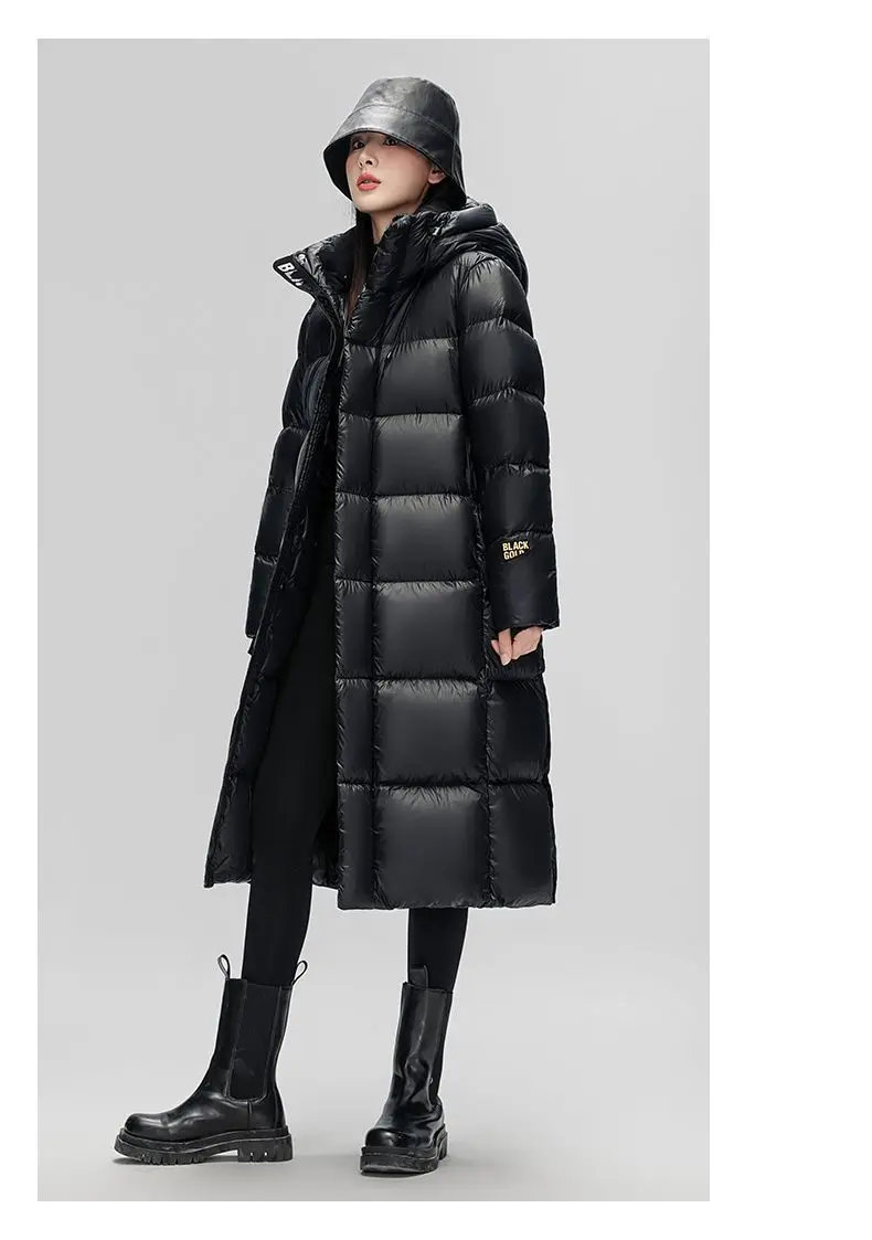 Women Clothes 2026 New Fashion Warm Hooded Women's Down Jackek Winter White Duck Down Thickened Black Women's Down Jacket H386