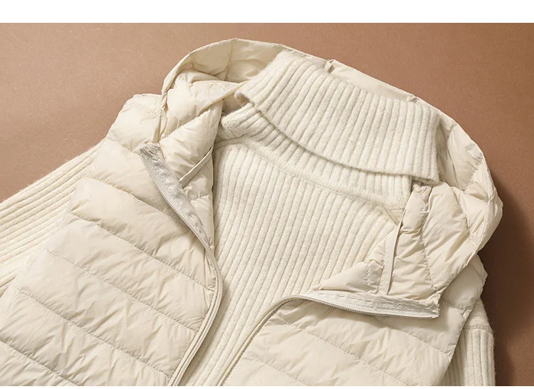 SEDUTMO Ultra Light Thin Duck Down Vest Women Winter Long hooded Jackets Slim Waistcoat Autumn Casual Basic Parkas ED2067