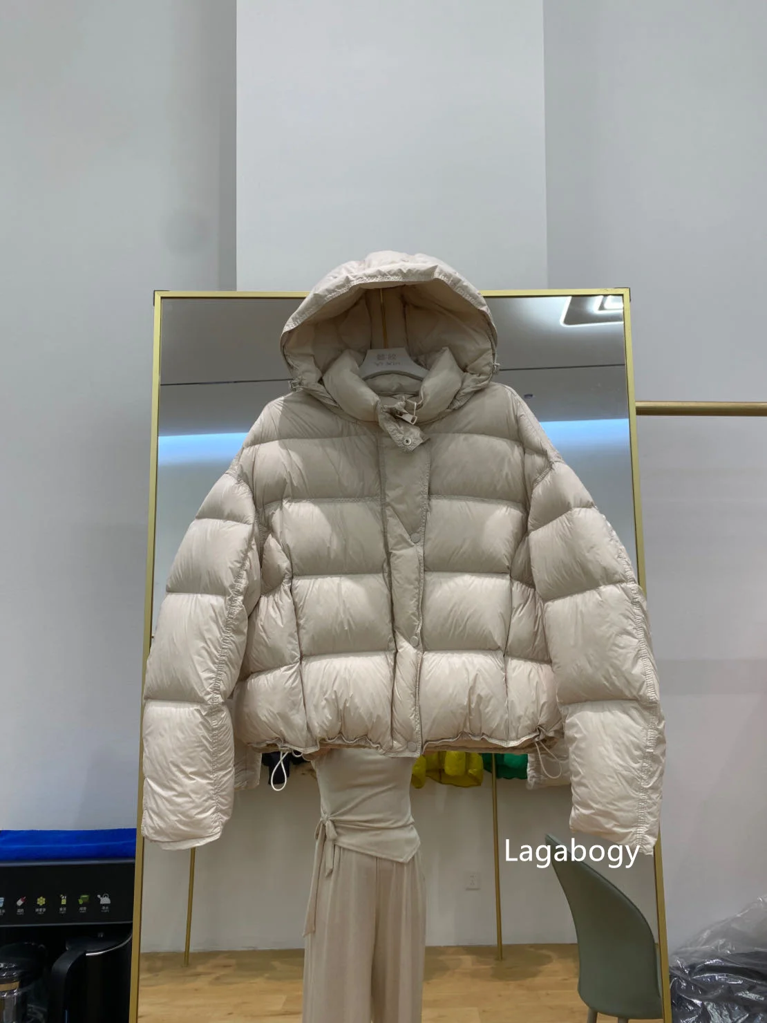Lagabogy 2026 New Autumn Winter White Duck Down Jackets For Women Solid Thick Warm Loose Parkas Female Hooded Zipper Puffer Coat