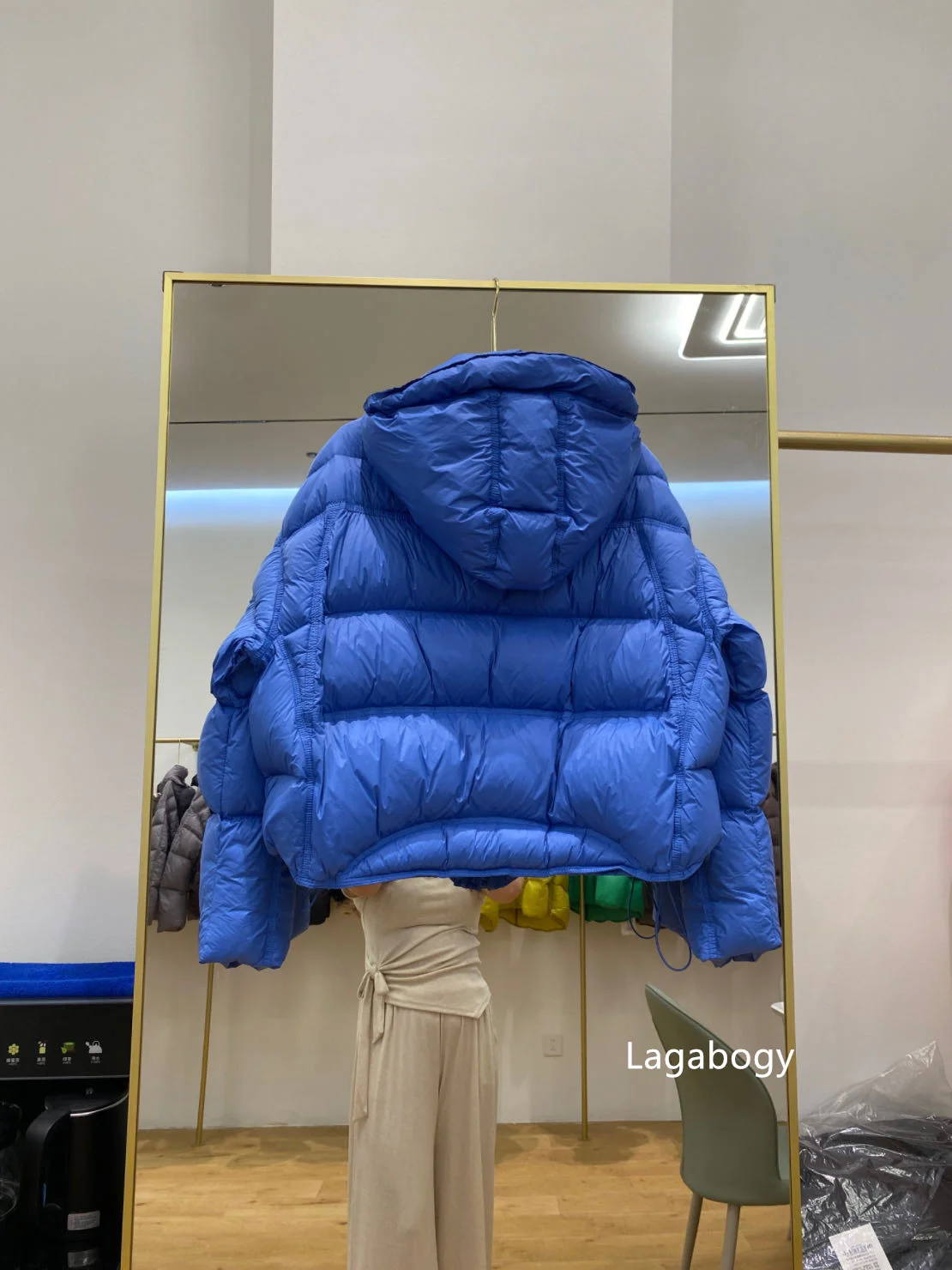 Lagabogy 2026 New Autumn Winter White Duck Down Jackets For Women Solid Thick Warm Loose Parkas Female Hooded Zipper Puffer Coat
