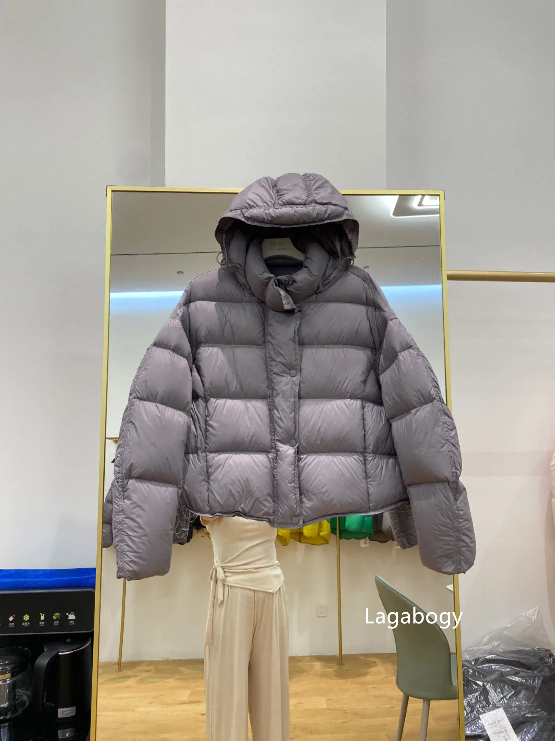 Lagabogy 2026 New Autumn Winter White Duck Down Jackets For Women Solid Thick Warm Loose Parkas Female Hooded Zipper Puffer Coat