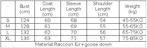 New Fashion Winter Women Goose Down Jacket Real Fox Raccoon Fur Collar Jacket Detachable Sleeves Thick Warm Luxury Female Coat