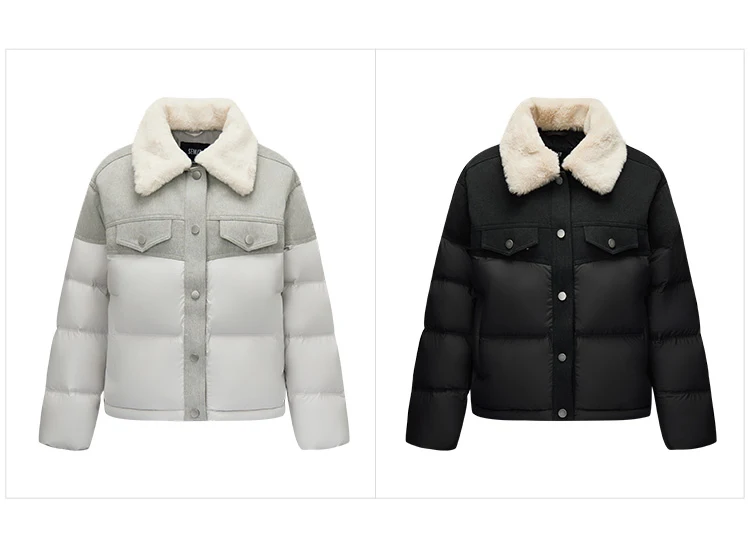 Semir Women Down Jacket Thermal Warmth Antistatic Fabric 90 Percent Down Fill Oversized Fit 2026 Winter Outdoor Layer