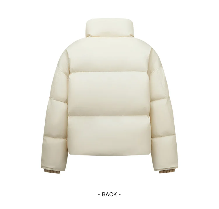 Semir Women Down Jacket Water Repellent 90 Percent Down Fill Layered Look Loose Fit Puffer Shape 2026 Winter Warm Insulation