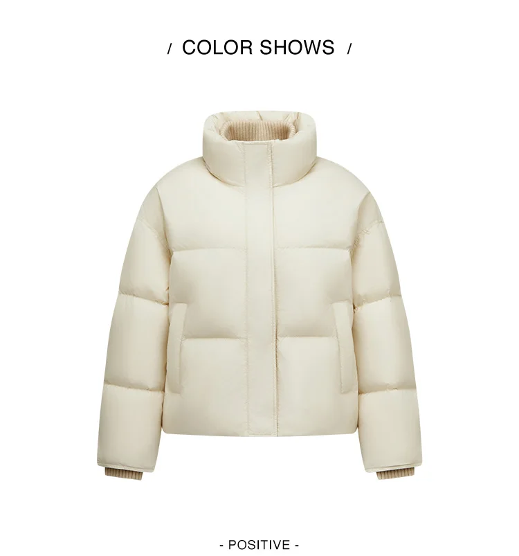 Semir Women Down Jacket Water Repellent 90 Percent Down Fill Layered Look Loose Fit Puffer Shape 2026 Winter Warm Insulation