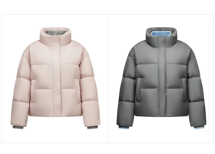 Semir Women Down Jacket Water Repellent 90 Percent Down Fill Layered Look Loose Fit Puffer Shape 2026 Winter Warm Insulation