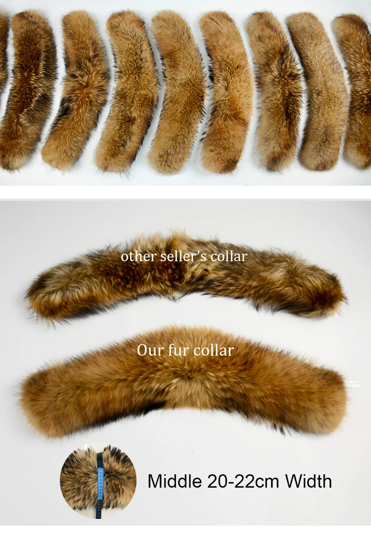 Luxury Big Natural Raccoon Fur Hooded For Women And Man Winter 90% White Duck Down Jacket Short Puffer Fluffy Coat Female Parka