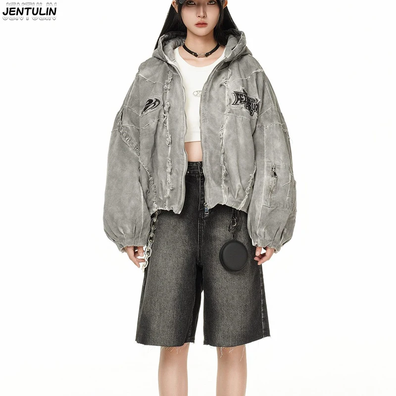 Autumn Winter New Men's Tide Original Design Techwear High Street Fashion Trend Vintage Jacket Chic Casual Coats Men Clothing