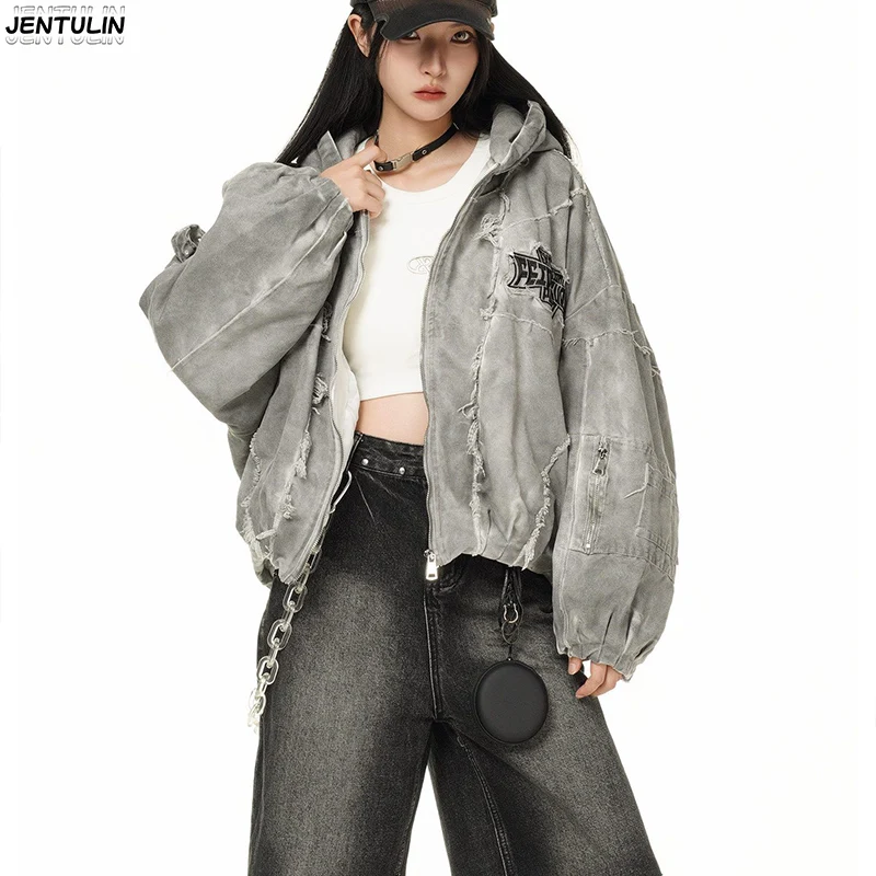 Autumn Winter New Men's Tide Original Design Techwear High Street Fashion Trend Vintage Jacket Chic Casual Coats Men Clothing