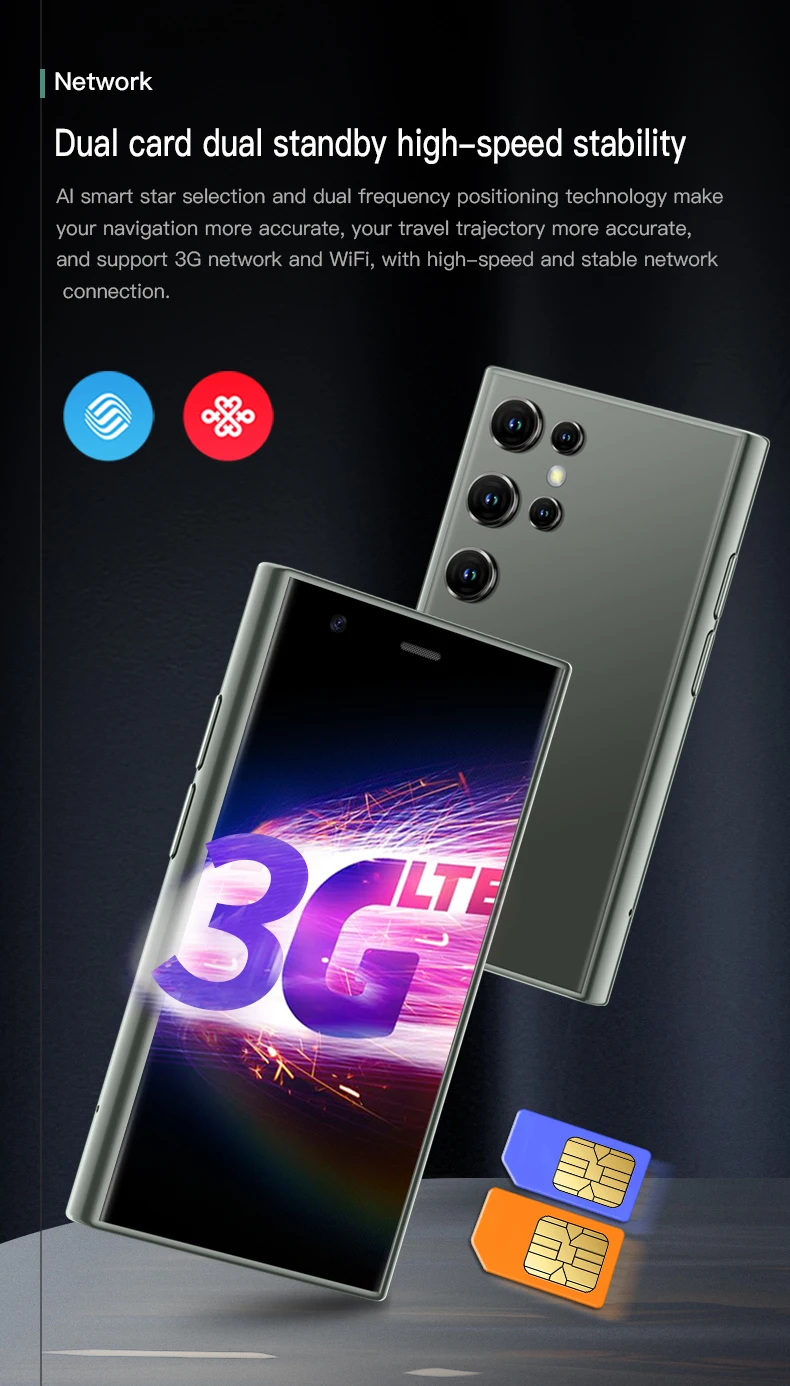 SOYES S23 Pro & Mini 24 Mini Smartphones Android 8.1 Dual SIM 3.0'' HD 1000mAh Battery WIFI Bluetooth 3G Small Mobile Phone