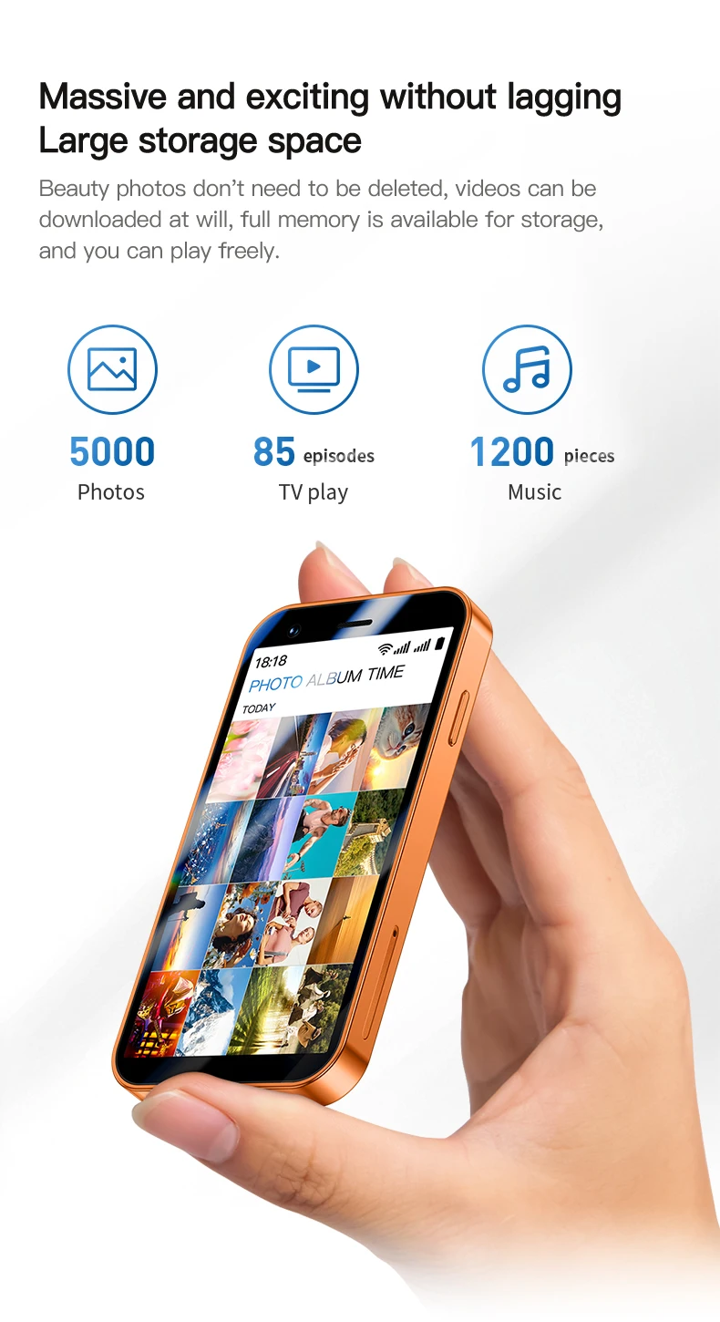 ONEMYTH A17 Mini 3G Mini Smartphone 3.0-inch Android System Play Store Whats APP GPS WiFi Dual SIM Card Small Smartphone