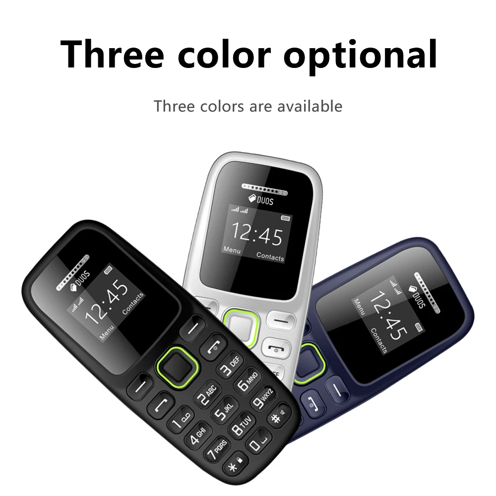 BM310 Small Mobile Phones Unlocked Bluetooth Earphone Telephone Low Radiation Automatic Call Recording Dual SIM Small Cell Phone