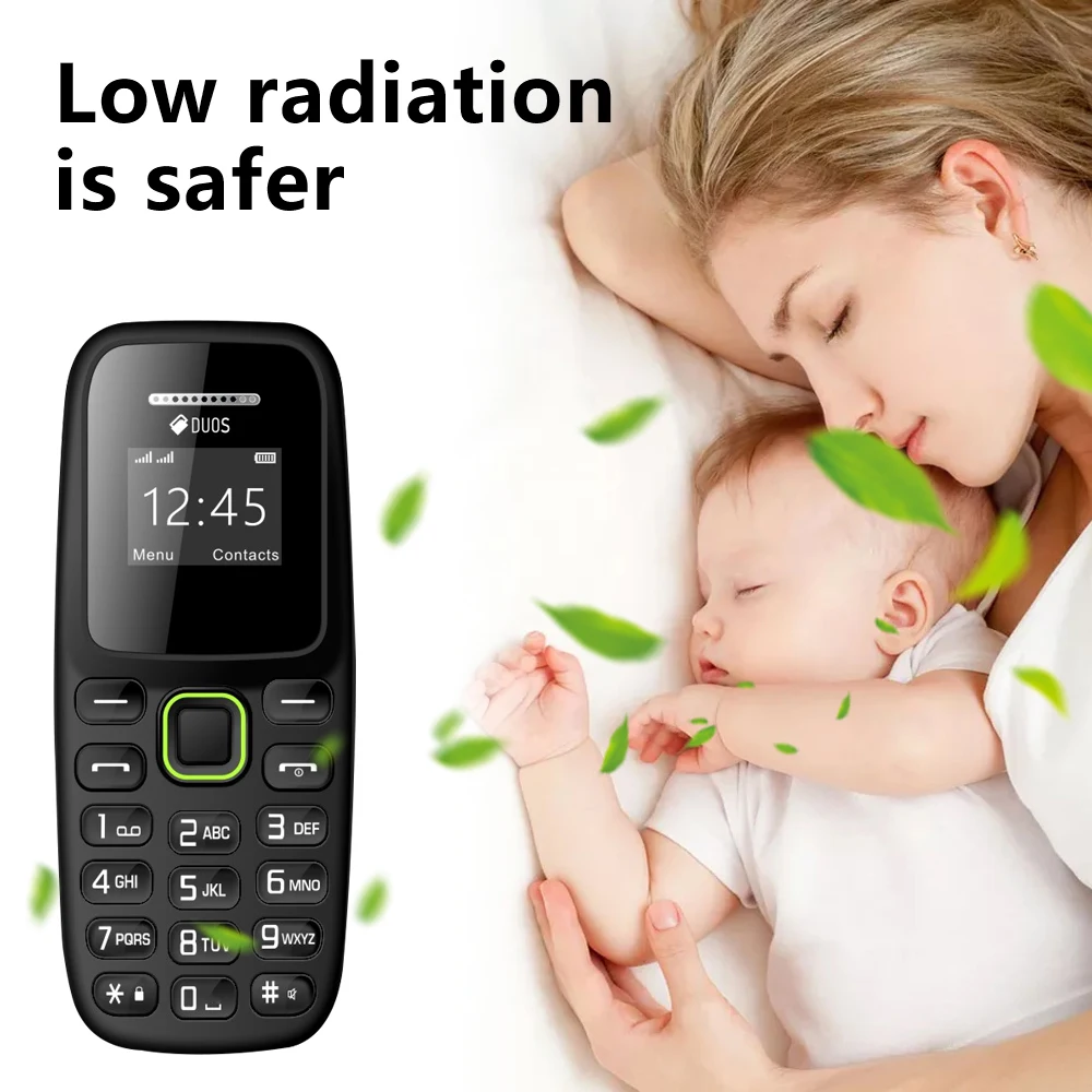 BM310 Small Mobile Phones Unlocked Bluetooth Earphone Telephone Low Radiation Automatic Call Recording Dual SIM Small Cell Phone