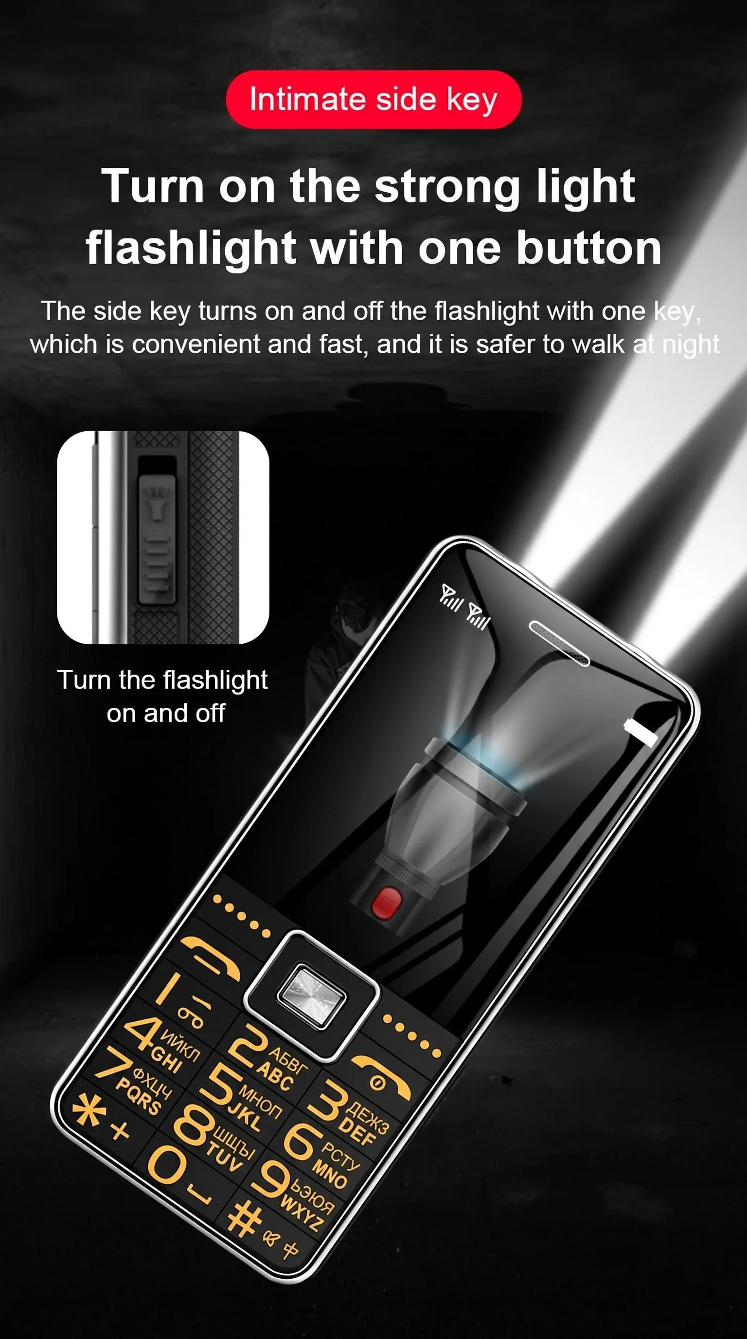 GSM 2G BAR Phone G600 Dual SIM Card 6800mAh Battery SOS Big Key 2.4Inch Screen Mobile Cellphone For Old Man Woman MP3 Recoder