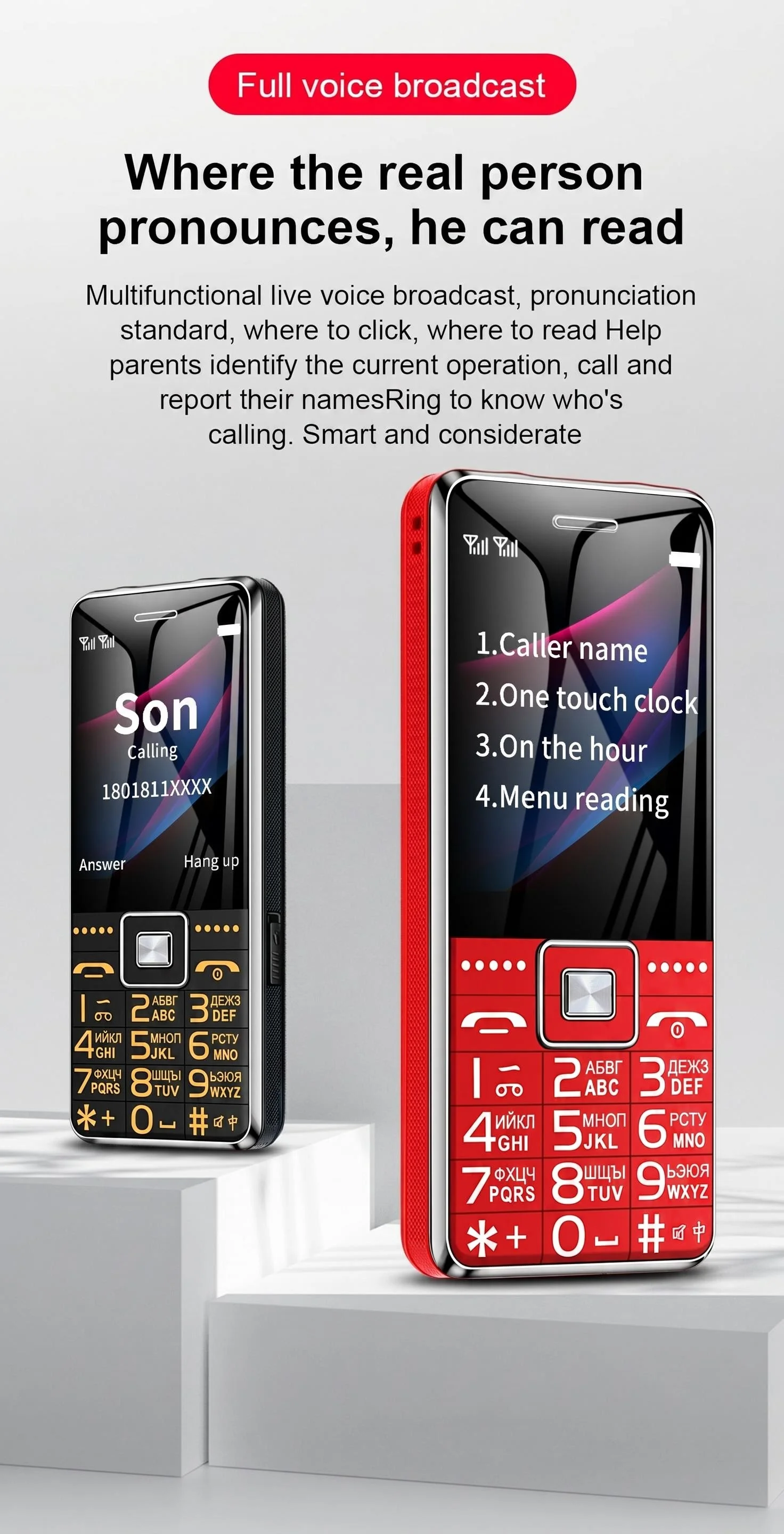 GSM 2G BAR Phone G600 Dual SIM Card 6800mAh Battery SOS Big Key 2.4Inch Screen Mobile Cellphone For Old Man Woman MP3 Recoder