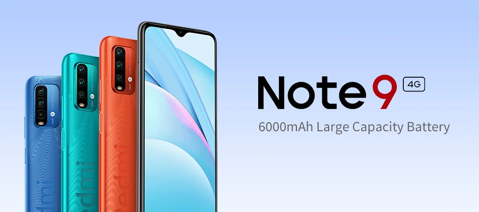 Original Xiaomi Redmi Note 9/9T 6000mAh Battery Global Rom 4G Smartphone Snapdragon 662 Octa Core 48MP Camera Unlocked Cellphone