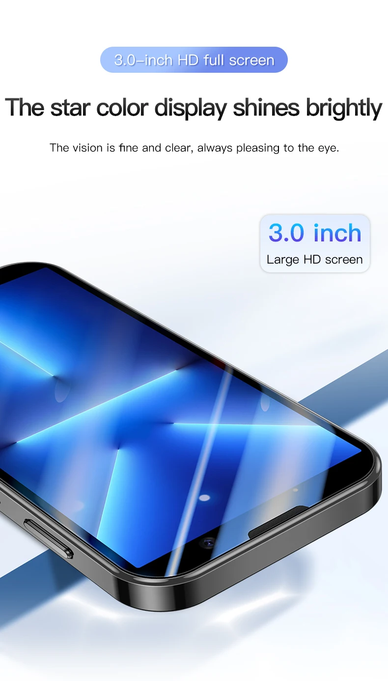 SOYES XS18Pro New 3.0" Mini Smartphone 2GB RAM 16GB ROM Android 9.0 Facial Recognition Dual SIM Standby 3G Little Phone