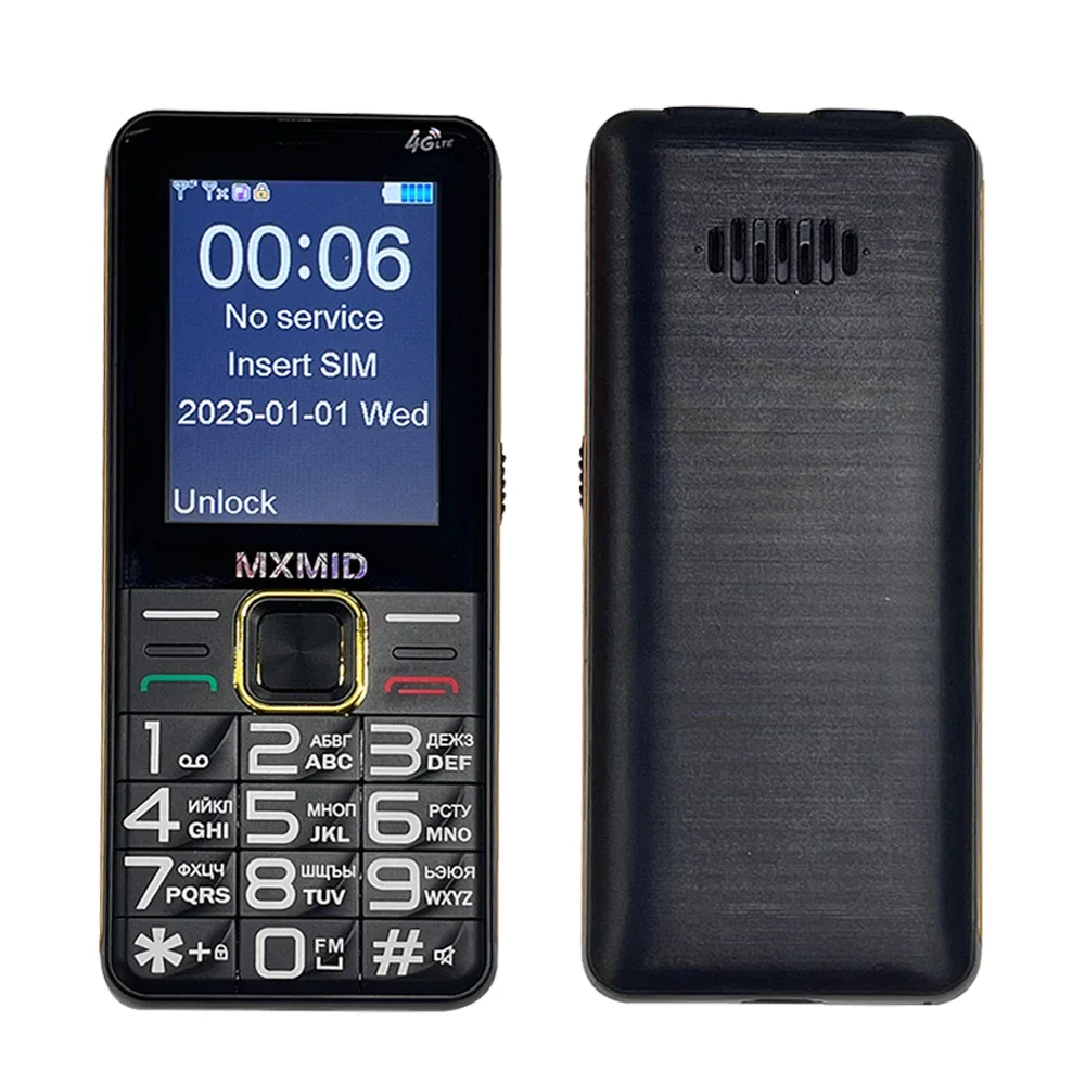 UNIWA G880 Pro 4G Feature Phone 2.4 Inch Display Large Fronts Big Volume For Elder 6800mAh Torch light Russia Keyboard Durable