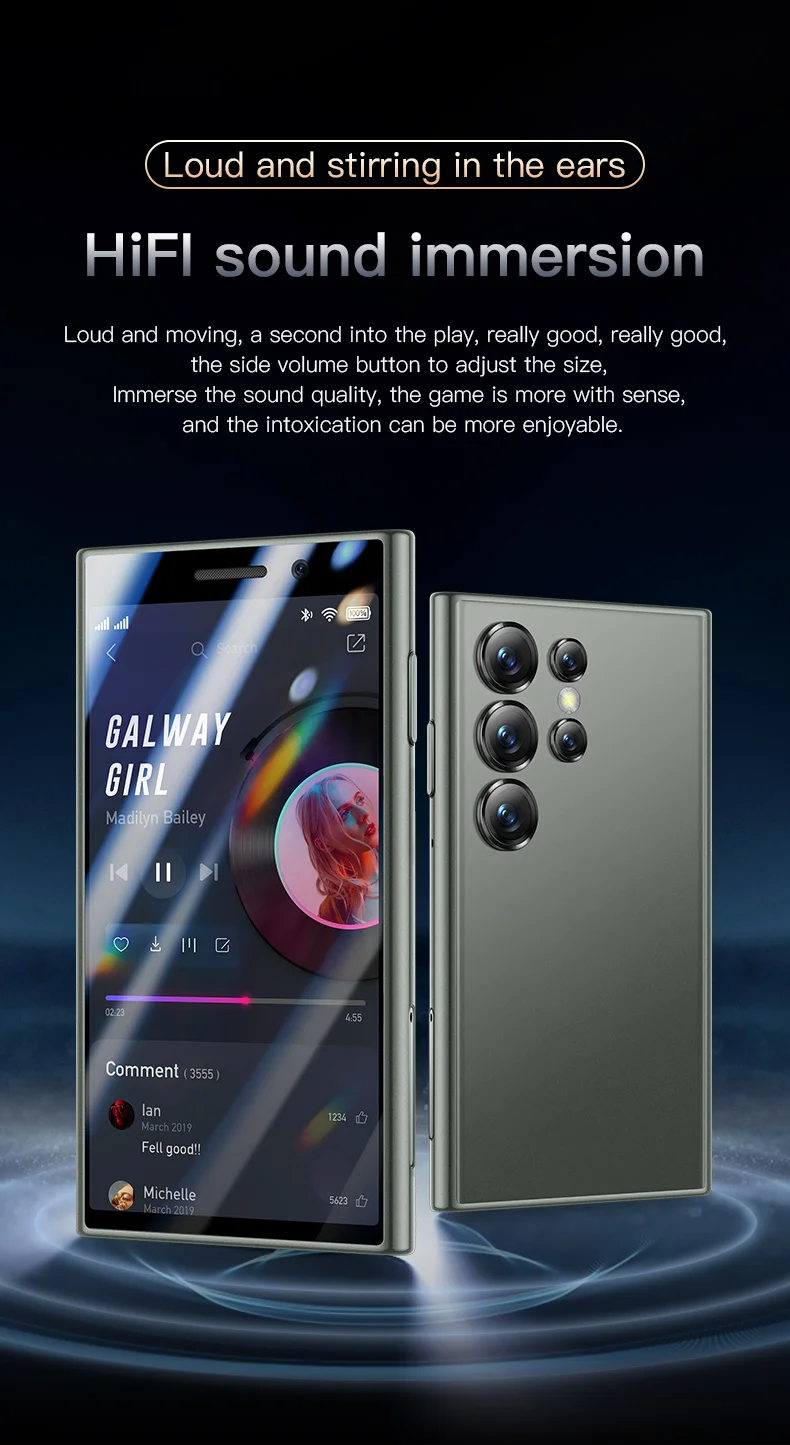 NEW SOYES S23 Pro 4G Version Mini Smartphone Android 9.0 2GB RAM 16GB ROM Face ID 1950mAh Dual SIM 3.0 Inch Small Mobile Phone
