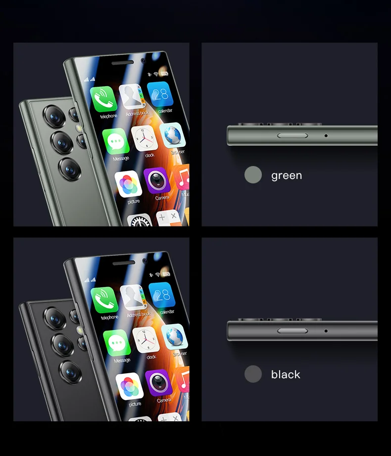 NEW SOYES S23 Pro 4G Version Mini Smartphone Android 9.0 2GB RAM 16GB ROM Face ID 1950mAh Dual SIM 3.0 Inch Small Mobile Phone