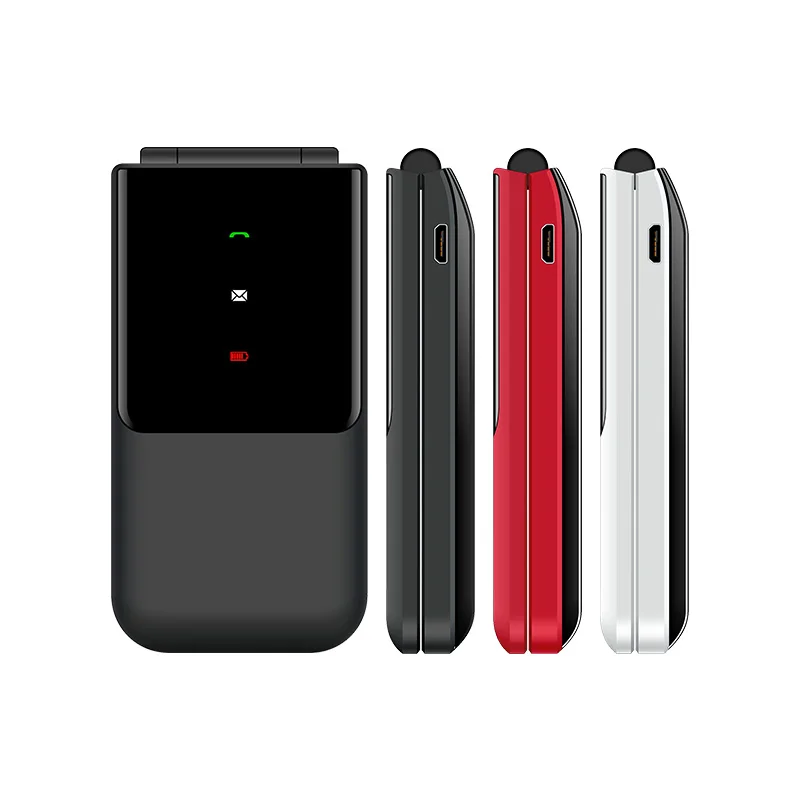 UNIWA F2720 2G Flip Feature Phone 1.77Inch Big Push-Button for Senior Elderly 600mAh Wireless Radio Clamshell Cheap Keypad Phone