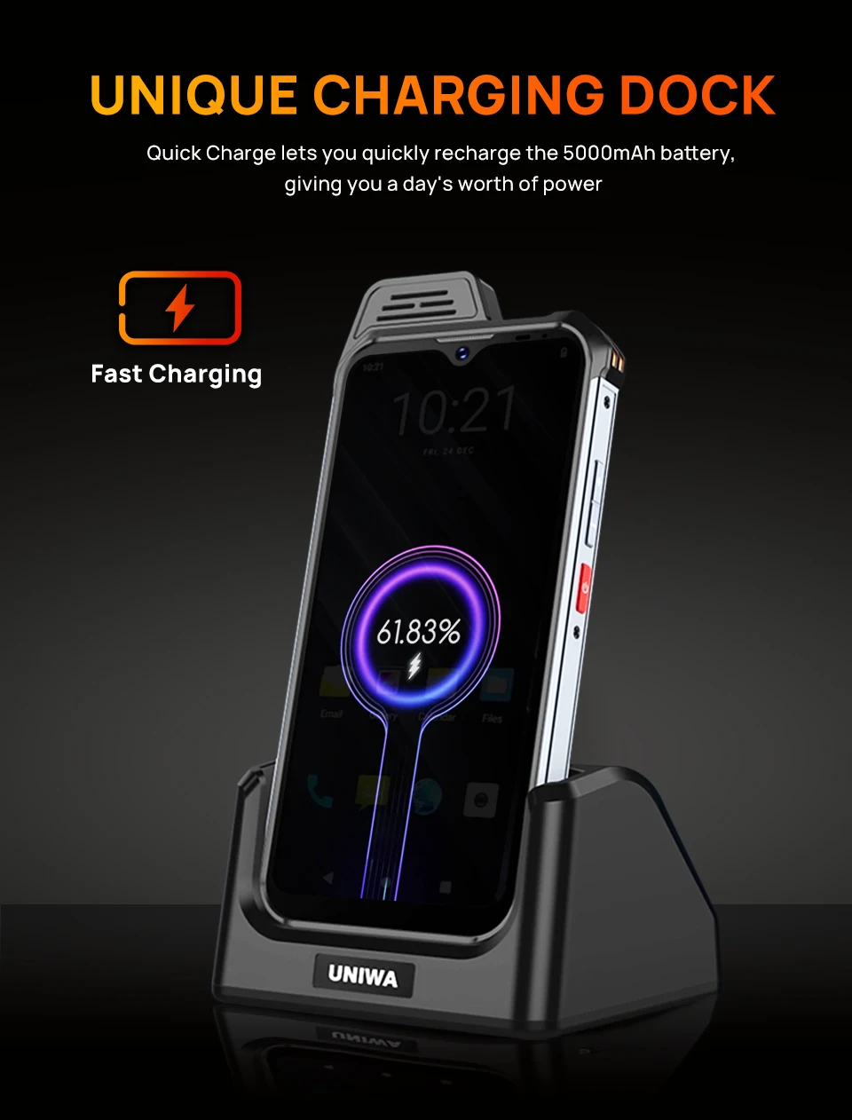 UNIWA W999 Rugged Smartphone ATEX Waterproof Explosion proof Mobile Phone 8GB+128GB 6.3Inch Helio G99 FHD 5000mAh Andriod 13 NFC