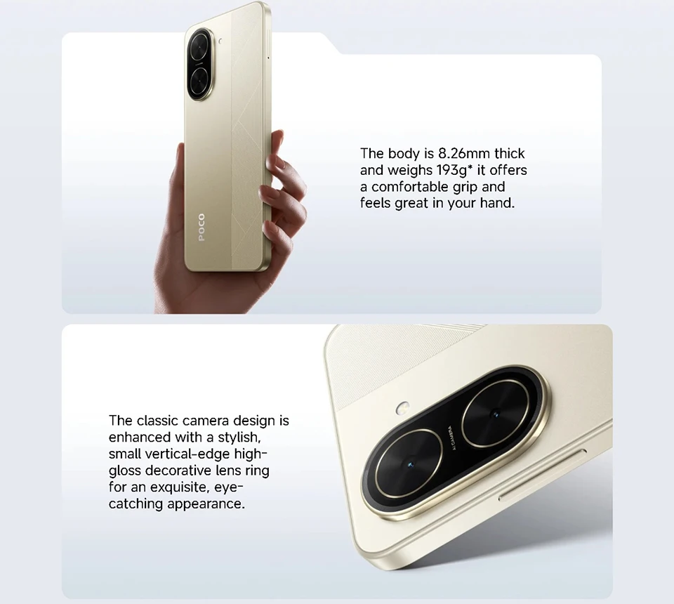 POCO C71 Smartphone Global Version 64GB/128GB UNISOC T7250 120Hz 6.88'' display 32MP AI dual camera 15W fast charging 5200mAh