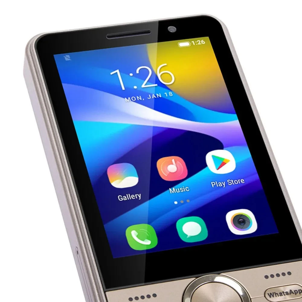 UNIWA HOPE XS17 4G Keypad Phones Touch Screen Smart Phone Android 8.1 Quad Core 3.5 Inch 2GB+16GB 2500mAh Cellphone Whatsapp