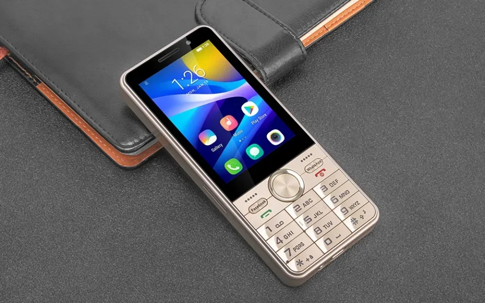 UNIWA HOPE XS17 4G Keypad Phones Touch Screen Smart Phone Android 8.1 Quad Core 3.5 Inch 2GB+16GB 2500mAh Cellphone Whatsapp