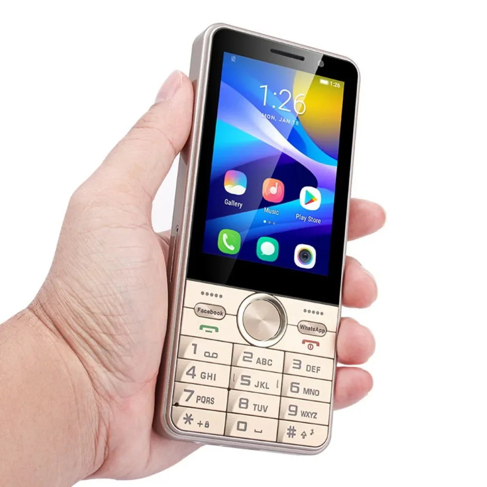 UNIWA HOPE XS17 4G Keypad Phones Touch Screen Smart Phone Android 8.1 Quad Core 3.5 Inch 2GB+16GB 2500mAh Cellphone Whatsapp
