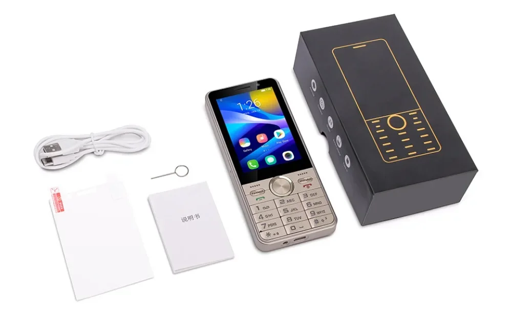 UNIWA HOPE XS17 4G Keypad Phones Touch Screen Smart Phone Android 8.1 Quad Core 3.5 Inch 2GB+16GB 2500mAh Cellphone Whatsapp
