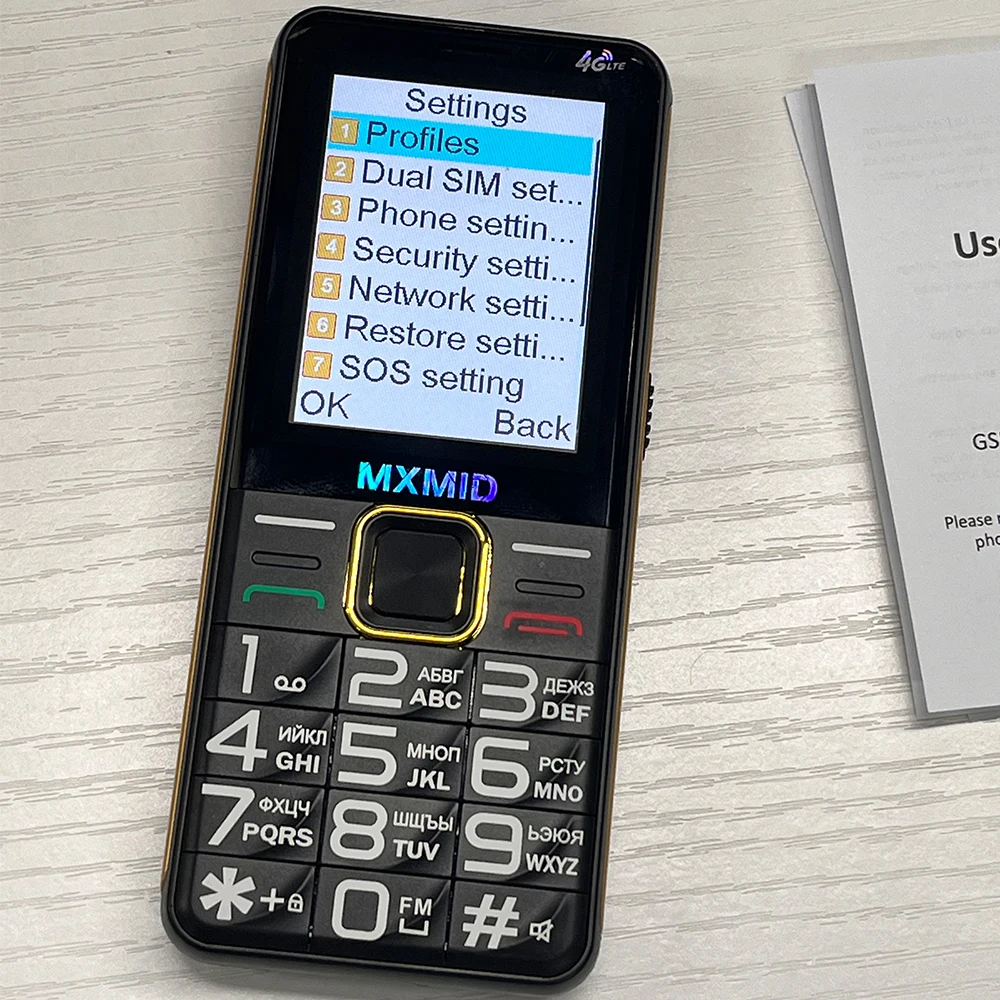 MXMID G880 PRO 2.4 Inch 4G Feature Phones Flashlight Big Button 6800mAh Long Time Standby Cheap Mobile Phone Cell Phone On Sale
