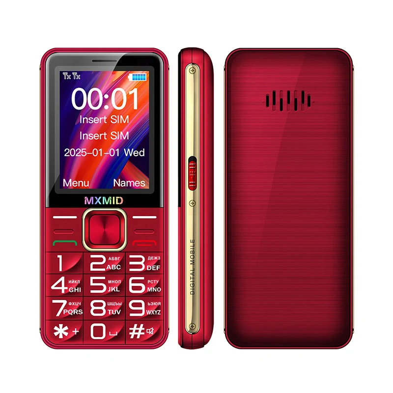MXMID G880 PRO 2.4 Inch 4G Feature Phones Flashlight Big Button 6800mAh Long Time Standby Cheap Mobile Phone Cell Phone On Sale