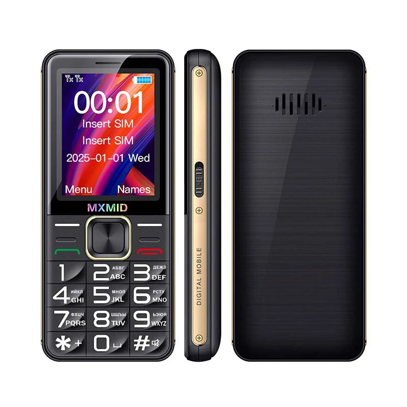 MXMID G880 PRO 2.4 Inch 4G Feature Phones Flashlight Big Button 6800mAh Long Time Standby Cheap Mobile Phone Cell Phone On Sale